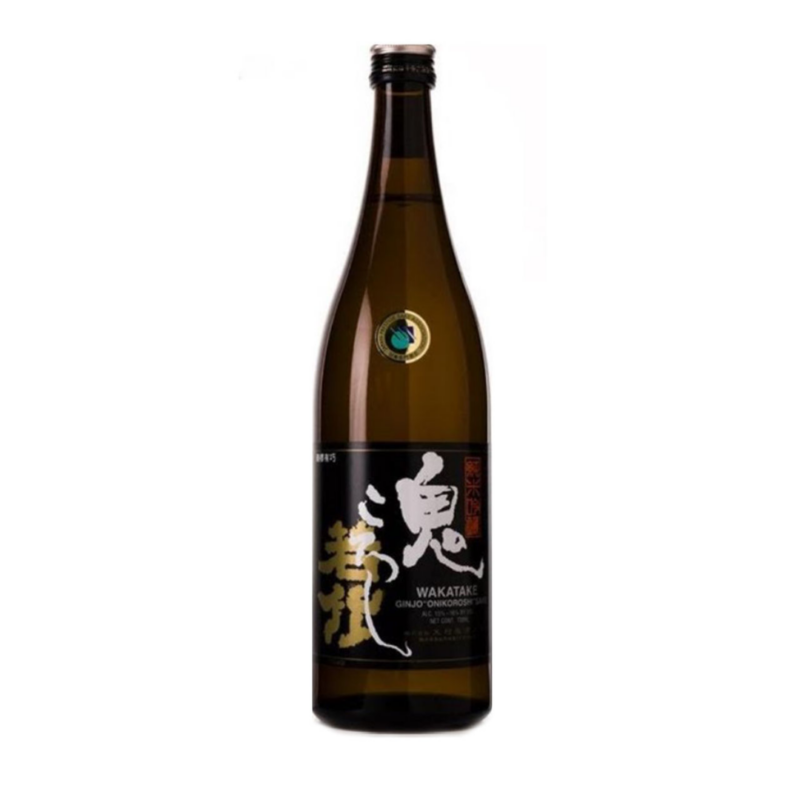 Wakatake Onikoroshi Junmai Ginjo Isshobin (Black label), 1800ml