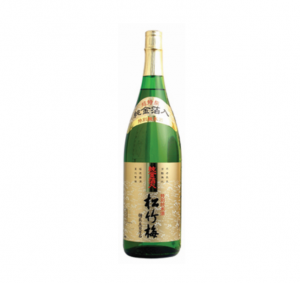 Sho Chiku Bai Tokubetsu Junmai Gold Flakes Kinpaku Sake, 1800ml