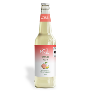 Moshi Yuzu White Peach Sparkling Drink, 355ml